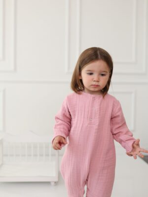 Bebek Kışlık Tulum Pembe