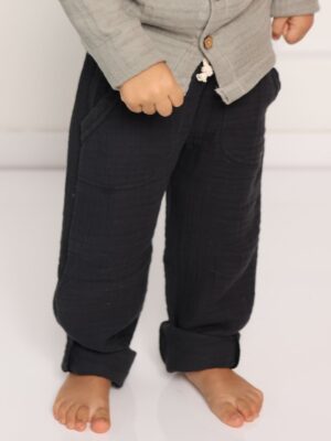 Müslin Pantolon Çocuk Antrasit