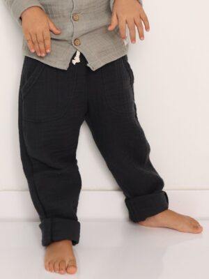 Alternative view of Müslin Pantolon Çocuk Antrasit