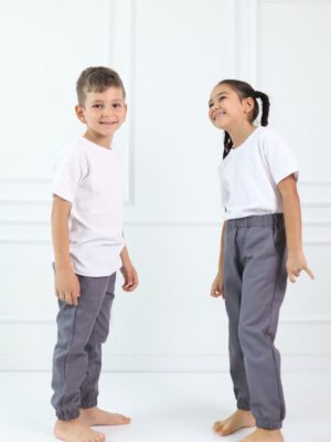 Çocuk Jogger Pantolon Gri