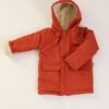 kiremit renk çocuk mont gabardin kumaş peluş astar