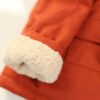 kiremit renk çocuk mont gabardin kumaş peluş astar