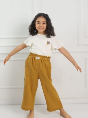 Kız Çocuk Pantolon Hardal