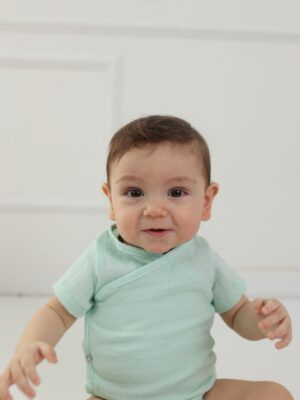 Alternative view of Unisex Bebek Alttan Çıtçıtlı Body Su Yeşili