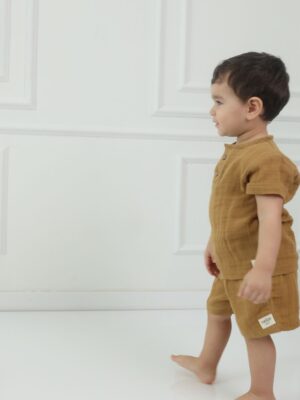 Alternative view of Çocuk Şortlu Takım Sütlü Kahve