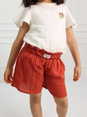 Alternative view of Kız Çocuk Şortlu Takım Kiremit