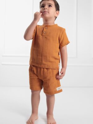 Alternative view of Çocuk Şortlu Takım Kiremit