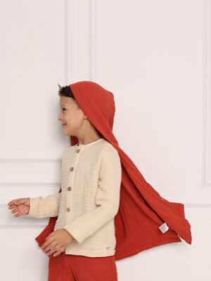 Alternative view of Çocuk Ceket 4 Kat Müslin Kiremit