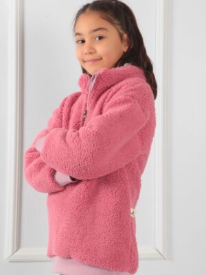 Çocuk Teddy Sweatshirt Pembe