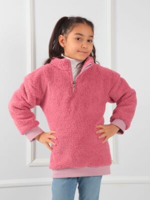 Alternative view of Çocuk Teddy Sweatshirt Pembe